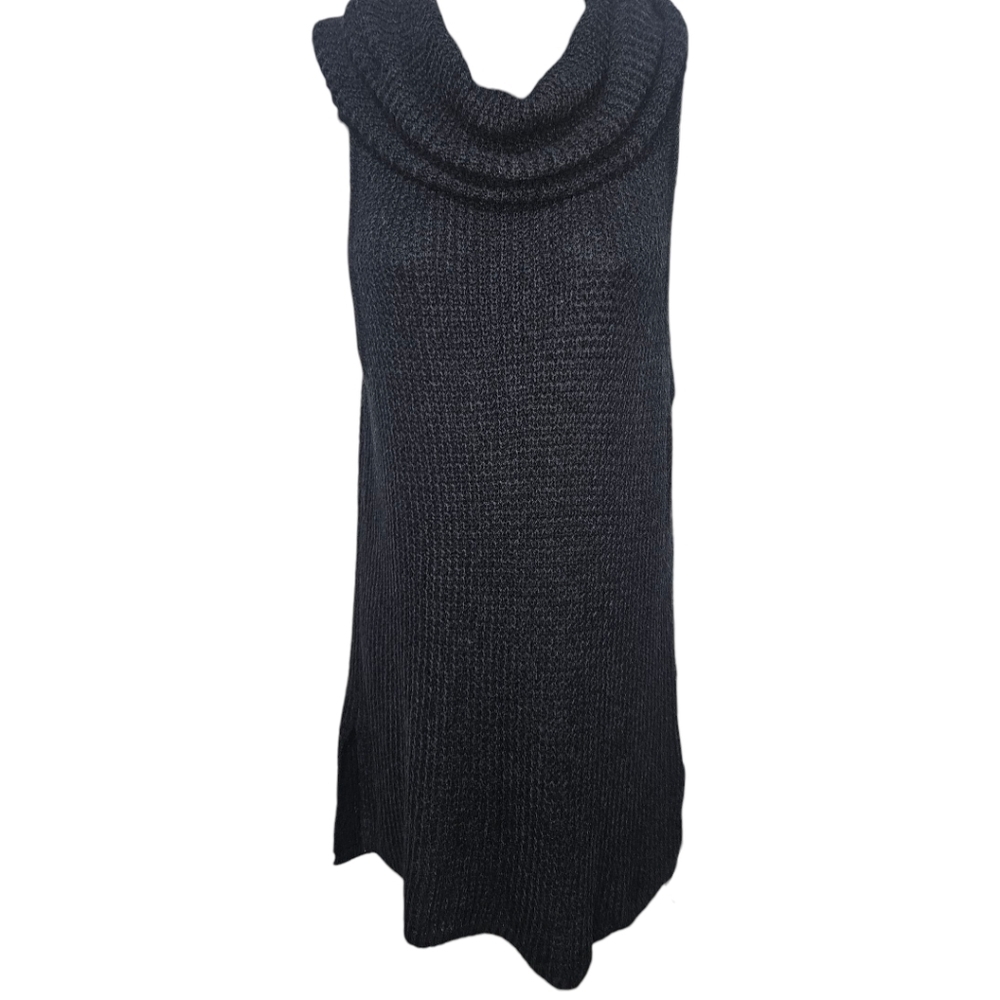 NWT Sonoma Waffle Knit Cowl Neck Sleeveless Sweater Tunic